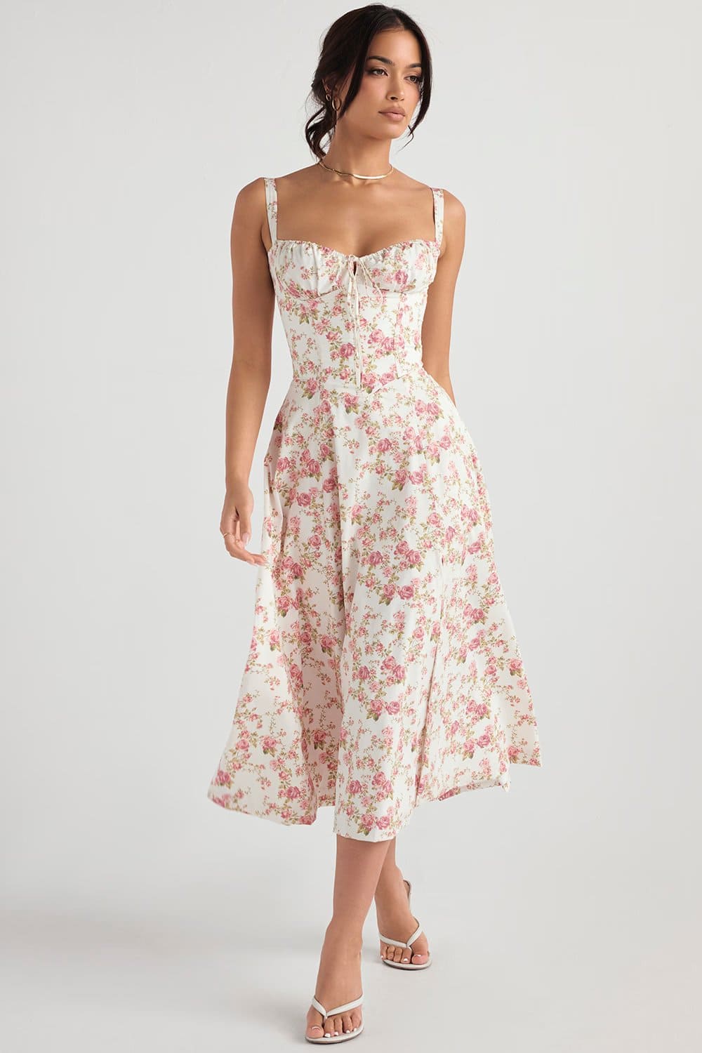 vestido-rosa-floral-para-o-verão