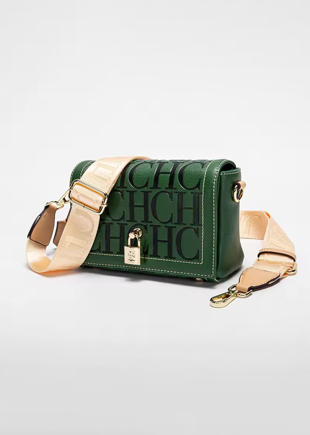 bolsa-de-ombro-verde-em-couro