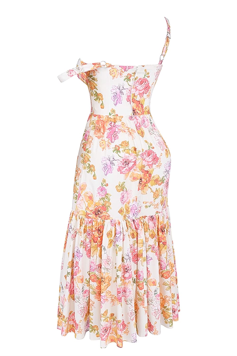 midi-florido-rosa-vestido-amarelo-babado midi-florido-rosa-vestido-amarelo-babado